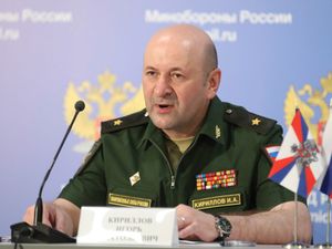 Supporting image for story: Russian military chief and aide killed in Moscow bombing