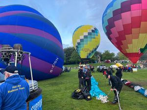 Supporting image for story: Early start for balloons as Red Devils and Lancaster fly by at Telford Balloon Fiesta 