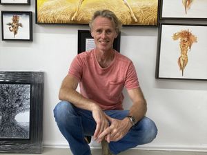 Supporting image for story: Ancient folklore inspired paintings on display in Oswestry