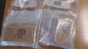 Two half-kilo packages of heroin.