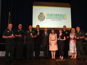 Supporting image for story: Long service in the Welsh ambulance organisation recognised