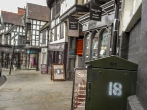 Supporting image for story: Old BT cabinet serving Shrewsbury's busiest shopping street