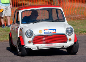 Owen Motor Club member Mike Sones in action