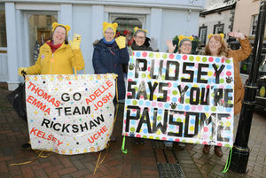 Ladies show their support  