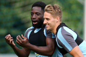 Dicko and Edwards during pre-season (© AMA / James Baylis)