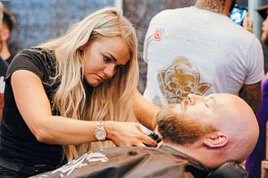 A beard trim at Mariner Jack Ltd