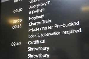 The charter train travelled through Shrewsbury. Photo: Steve Leath