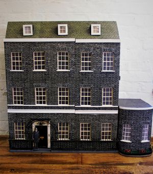 Hand-built model of 10 Downing Street which sold for £660
