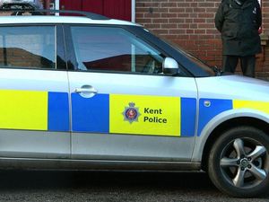 Supporting image for story: This Miami Vice impression from a police car in Gillingham is a thing to behold
