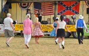 Country and Western fans put their line dancing skills to the test