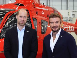 Supporting image for story: Beckham and William celebrate smashing funding goal for air ambulance charity