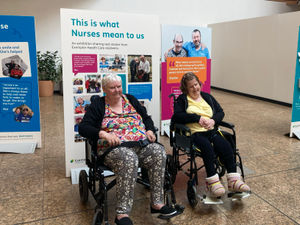 People supported by Exemplar Health Care at the exhibition