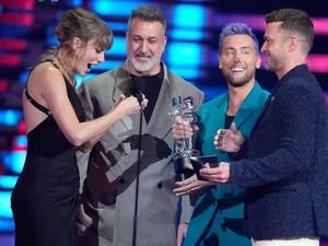 Supporting image for story: Taylor Swift questions NSYNC on future plans after awards reunion