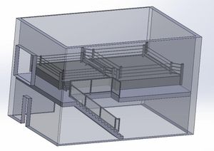 Once work is complete, the facility will boast two rings upstairs, with training equipment and bags downstairs. Picture: Market Drayton Boxing Club