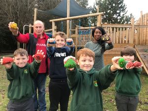 Supporting image for story: School helps to deliver rocks of hope