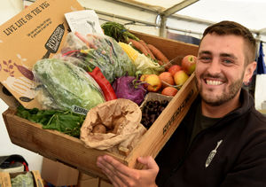 Matt Lee from Riverford Organic Farmers who sell in Shrewsbury.