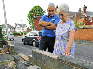 Supporting image for story: Shock as wall is demolished