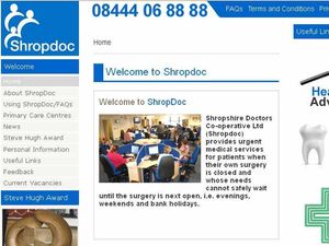 Supporting image for story: Struggling out-of-hours GP service Shropdoc in contract bid