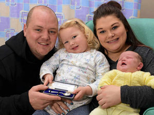Supporting image for story: Ludlow Hospital gives silver spoon gift to newborn