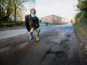 Supporting image for story: 'We're sick of bodged repairs': Villagers near Shrewsbury claim contractors did 'half a job' filling potholes