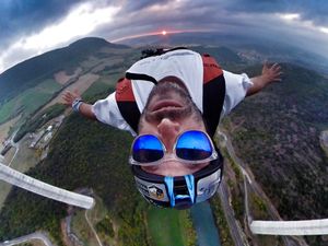 Supporting image for story: Meet the Shrewsbury adrenaline junkie who loves jumping off cliffs