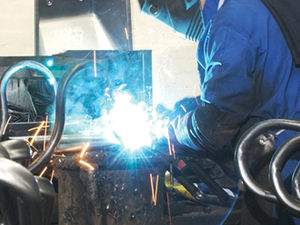 Supporting image for story: Wednesfield wheelbarrow manufacturer invests in new machinery