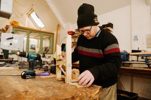 Rodney Stringwell at the Men's Shed