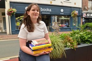  Manager of the Oswestry Booka bookshop, Rosie Evans. Photo: Steve Leath