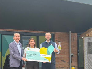 Supporting image for story: Salop Leisure makes £10,000 pledge for hospice