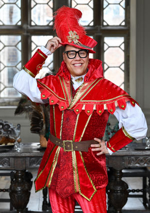 Gok Wan as Gok Scarlet in Robin Hood at Birmingham Hippodrome