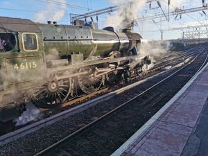 Supporting image for story: The Christmas Express steams through Wolverhampton and Shrewsbury