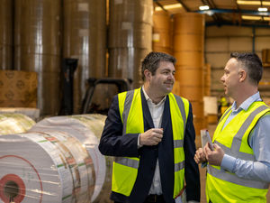 Telford MP Shaun Davies visits Mail Solutions in Halesfield