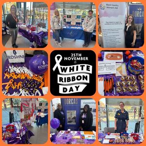 Healthcare staff in Walsall have joined a national pledge to end violence against women and girls during a fortnight of action