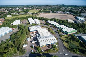 Aerial photograph of Anchor Brook Industrial Estate in Aldridge.