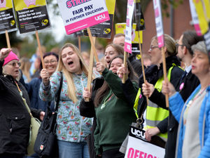 Supporting image for story: Energetic picket line marks first day of Black Country college strikes