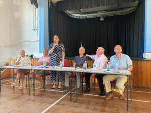 Mp Leigh Ingham Addresses The Meeting At Eccleshall Community Centre. Photo by Staffordshire LDR Kerry Ashdown. Free for use by all LDRS partners