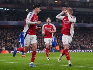 Supporting image for story: Declan Rice sets Arsenal on the way to comfortable win over Dinamo Zagreb