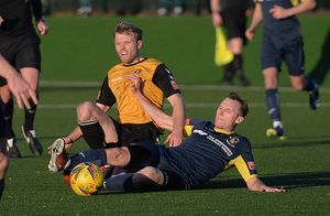Rushall's Thomas Thorley and Kyle Hammond..