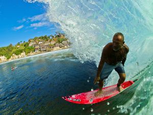 Supporting image for story: Life's a dream for this surfing Wolves fan - but it's no Molineux 