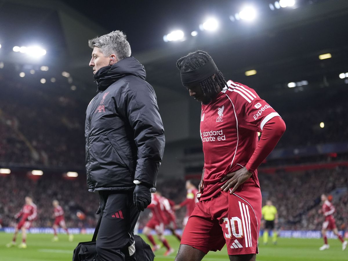 Jeremie Frimpong back in training with Liverpool after five-game absence