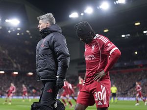 Supporting image for story: Jeremie Frimpong back in training with Liverpool after five-game absence