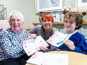 Supporting image for story: School joins Kidderminster care home for a journey into Christmas past