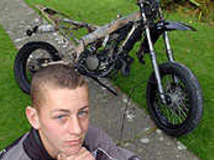 Supporting image for story: Rider tells of blaze drama