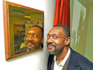Supporting image for story: Revamp makes my heart glow, says Lenny Henry on trip to Dudley