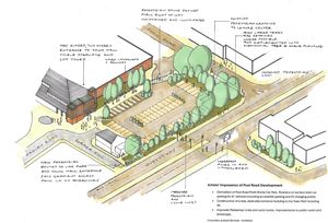 The new artist's impression of the proposed improvements for Halesowen town centre