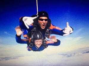 Supporting image for story: Shropshire nurse takes plunge in skydive to raise money for end of life care