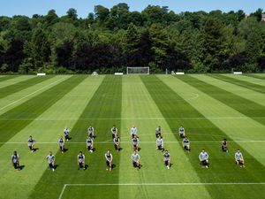 Supporting image for story: Wolves players take a knee for Black Lives Matter movement