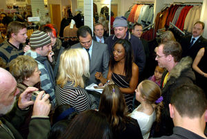 Beverley Knight at Christmas Gala at Beatties in 2006