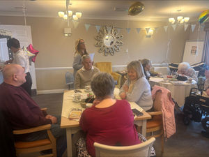 Guests at Dovedale Court Care Home’s Forget Me Not Dementia Café