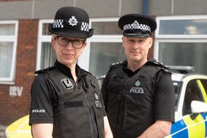 Inspector Nicola Brookes and Chief Inspector Al Lyford